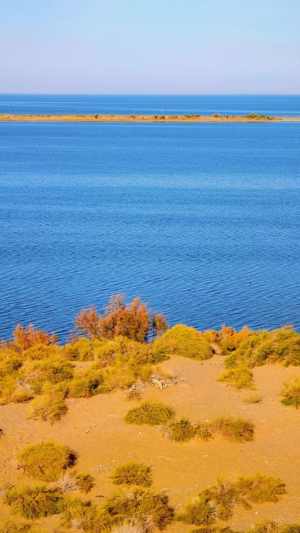 博斯腾湖落霞湾风景