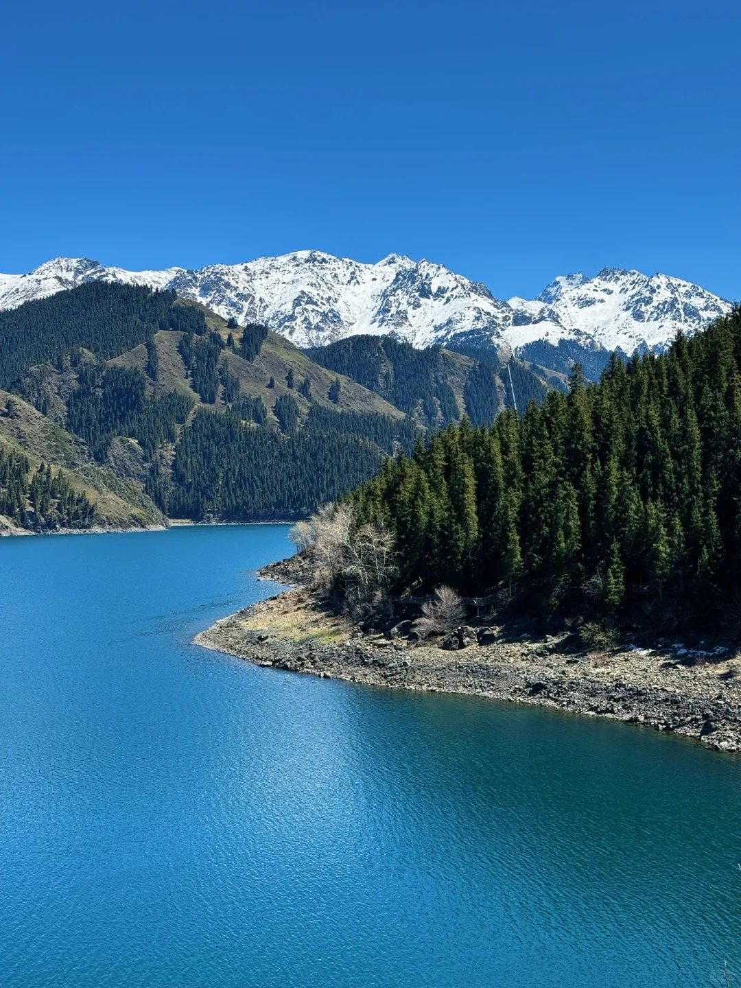 天山天池马牙山索道风景